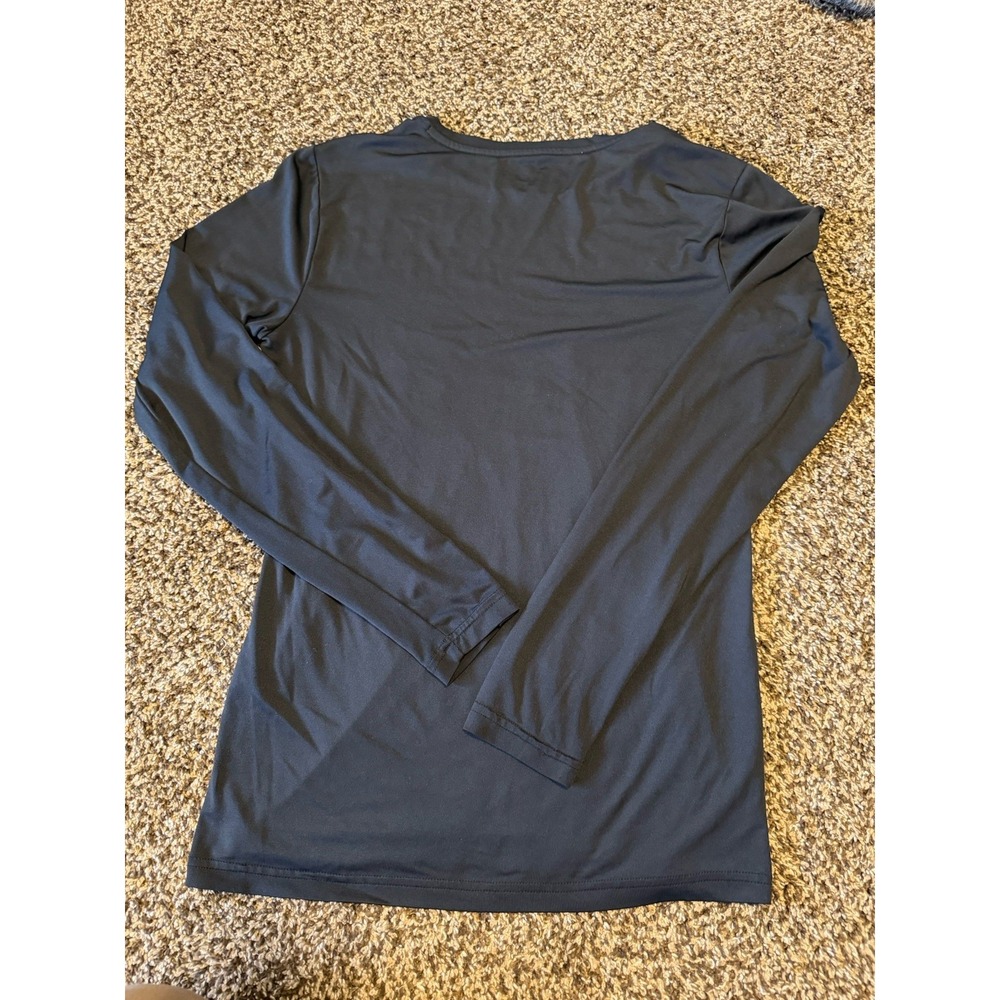 Bestee Maevn Women Black Long Sleeve Scrub Undershirt Base Layer Small - Picture 2 of 5